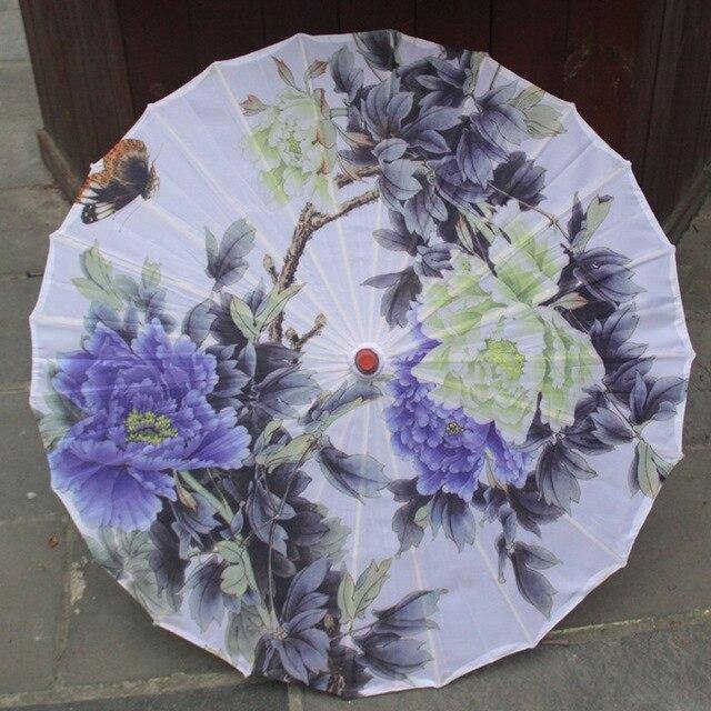Seiden Damen Regenschirm Japanische Kirschblüten Seide Antiker Tanz Regenschirm Dekorativ Regenschirm Chinesischer Stil Ölpapier Regenschirm