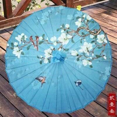 Seiden Damen Regenschirm Japanische Kirschblüten Seide Antiker Tanz Regenschirm Dekorativ Regenschirm Chinesischer Stil Ölpapier Regenschirm