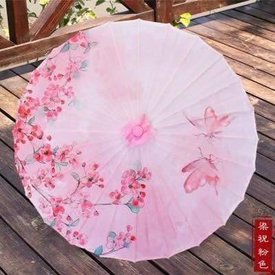 Seiden Damen Regenschirm Japanische Kirschblüten Seide Antiker Tanz Regenschirm Dekorativ Regenschirm Chinesischer Stil Ölpapier Regenschirm