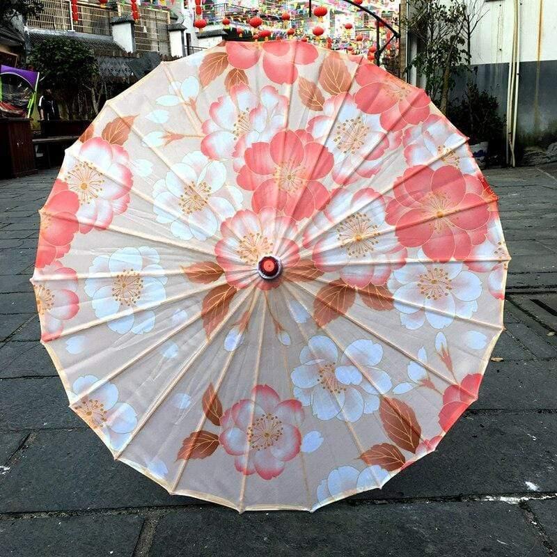 Seiden Damen Regenschirm Japanische Kirschblüten Seide Antiker Tanz Regenschirm Dekorativ Regenschirm Chinesischer Stil Ölpapier Regenschirm