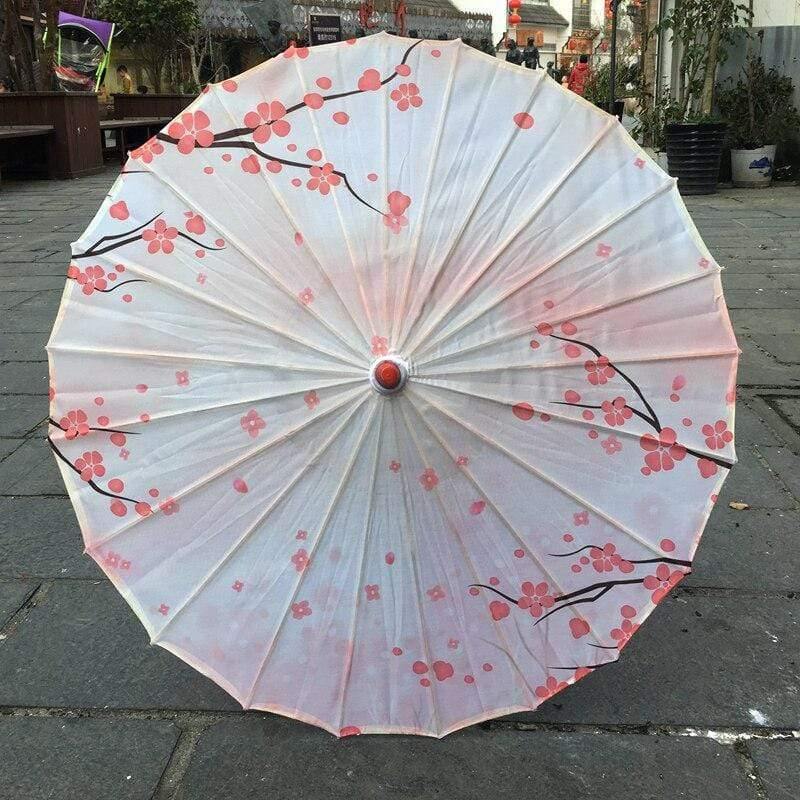 Seiden Damen Regenschirm Japanische Kirschblüten Seide Antiker Tanz Regenschirm Dekorativ Regenschirm Chinesischer Stil Ölpapier Regenschirm