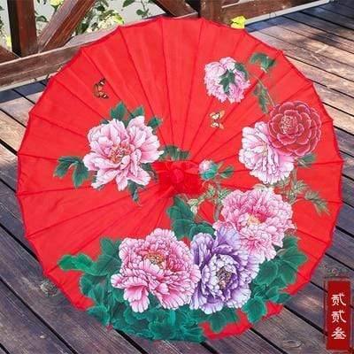 Seiden Damen Regenschirm Japanische Kirschblüten Seide Antiker Tanz Regenschirm Dekorativ Regenschirm Chinesischer Stil Ölpapier Regenschirm