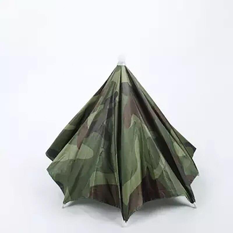 Digitale Camouflage Angel Wander Cap Regenschirm Regen Frauen UV Regenschirm für Damen Outdoor Falt Kopf Regenschirme YS0017