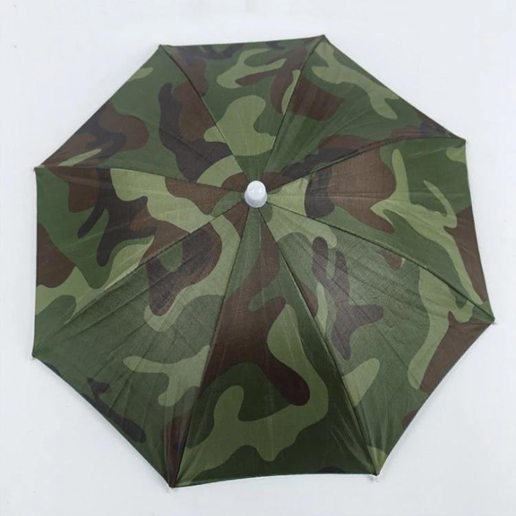 Digitale Camouflage Angel Wander Cap Regenschirm Regen Frauen UV Regenschirm für Damen Outdoor Falt Kopf Regenschirme YS0017