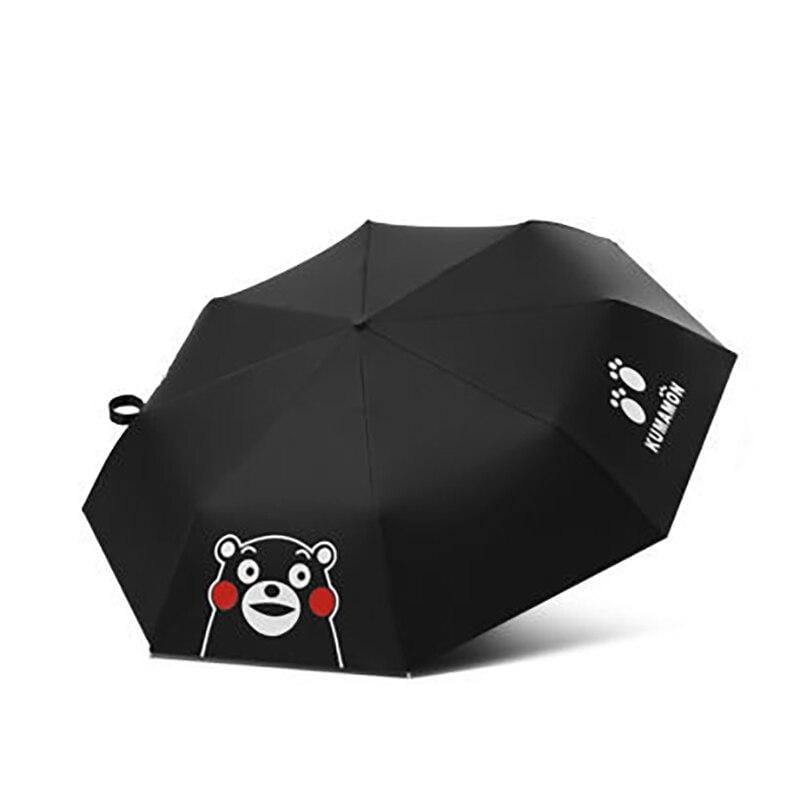Mode 3-faltender Bärenmuster-Regenschirm Faltenden Damen UV Regensichere Cartoons Regenschirm Parasol Regen Sonnen-Regenschirme YD200161 (YD200161)