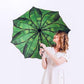 Fashion Bananenblatt Regenschirm Regen Frauen UV-Schutz Blatt Regenschirm für Männer Frauen winddichte faltbare Schirme Damen YS727