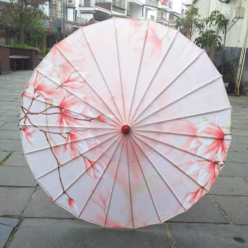 Seiden Damen Regenschirm Japanische Kirschblüten Seide Antiker Tanz Regenschirm Dekorativ Regenschirm Chinesischer Stil Ölpapier Regenschirm