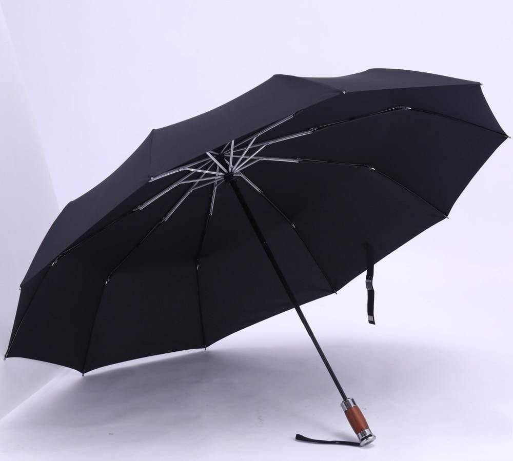 Echter Markengroßfaltregenschirm Regen 1,2 Meter Geschäfts Männer Automatische Regenschirme Winddicht Männlicher Sonnenschirm Dunkelblau und Schwarz