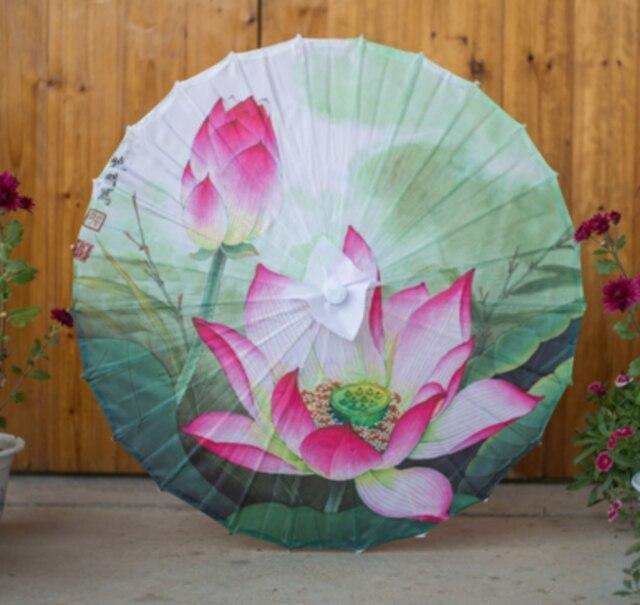 Seiden Damen Regenschirm Japanische Kirschblüten Seide Antiker Tanz Regenschirm Dekorativ Regenschirm Chinesischer Stil Ölpapier Regenschirm