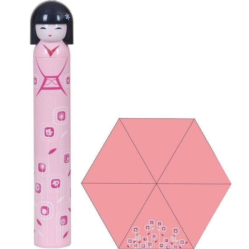 Japanische Kimono Puppe Faltbare Weinflasche Regenschirm Kreativer UV Mini Regenschirm für Damen Designer Geschenke Schirme YS396