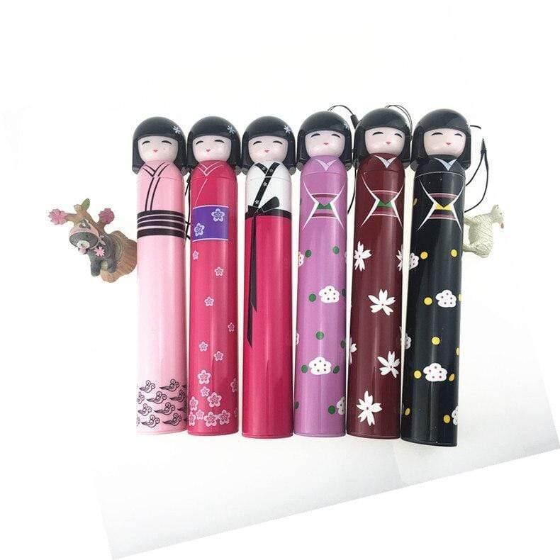 Japanische Kimono Puppe Faltbare Weinflasche Regenschirm Kreativer UV Mini Regenschirm für Damen Designer Geschenke Schirme YS396
