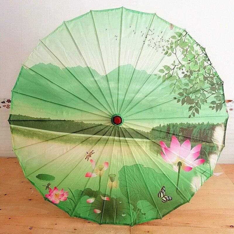 Seiden Damen Regenschirm Japanische Kirschblüten Seide Antiker Tanz Regenschirm Dekorativ Regenschirm Chinesischer Stil Ölpapier Regenschirm