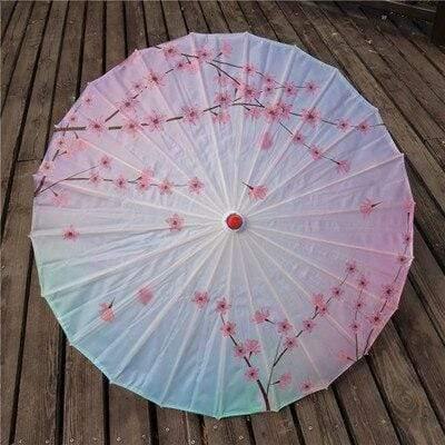 Seiden Damen Regenschirm Japanische Kirschblüten Seide Antiker Tanz Regenschirm Dekorativ Regenschirm Chinesischer Stil Ölpapier Regenschirm