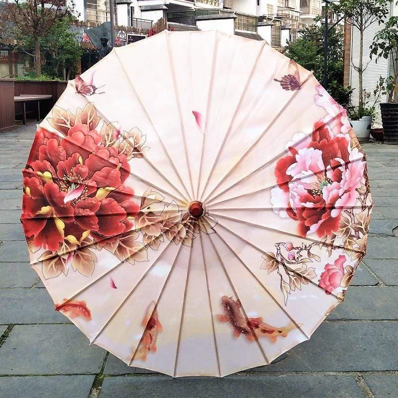 Seiden Damen Regenschirm Japanische Kirschblüten Seide Antiker Tanz Regenschirm Dekorativ Regenschirm Chinesischer Stil Ölpapier Regenschirm