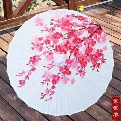 Seiden Damen Regenschirm Japanische Kirschblüten Seide Antiker Tanz Regenschirm Dekorativ Regenschirm Chinesischer Stil Ölpapier Regenschirm
