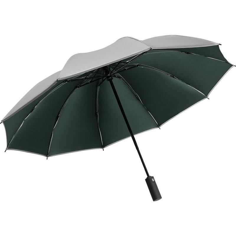 Regenschirm Frauen Regenfest Winddicht Reflektierender Regenschirm Regen Frauen Anti-UV Regenschirme Pink Drei-Faltende Automatische Regenschirme