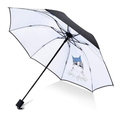 Design große Katzen-Gesicht Regenschirm für Frauen Männer Anti-UV niedliche Cartoon Hund Regenschirme faltbarer Regenschirm Geschenk YD200068