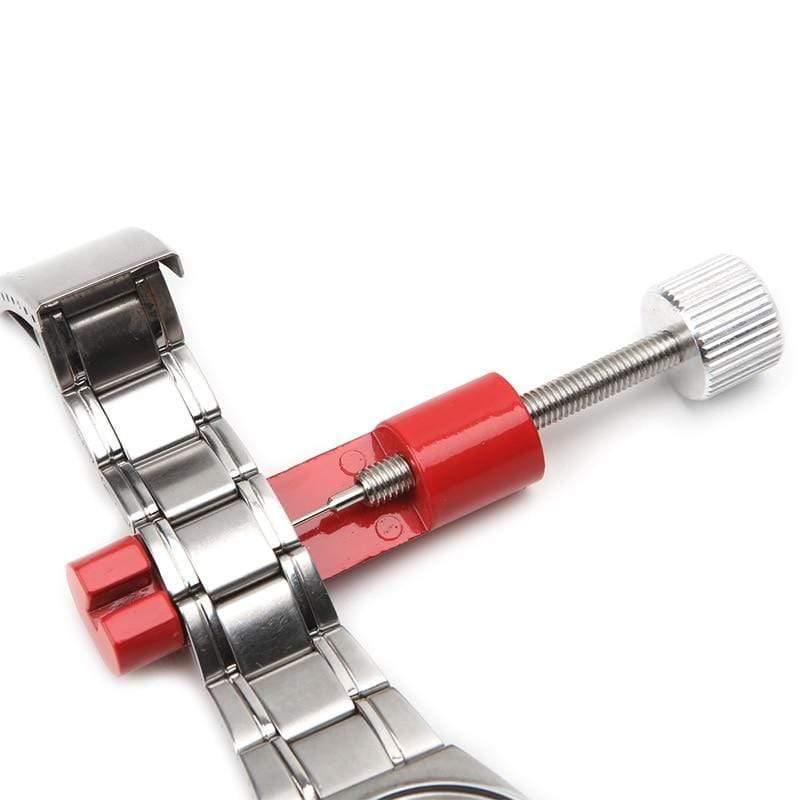 1 PC Metal Adjustable Watch Strap Bracelet Link Pin Remover Repair Tool Set Red (Red)