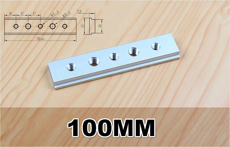 Aluminium T-slot rail M6 M8 sliding plate for T-slot T-rail miter track fixing slot woodworking tool router table tools