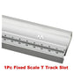 400-800mm Aluminum alloy T-slot rail with scale and miter stop movable scale T-slots milling table saw station woodworking DIY