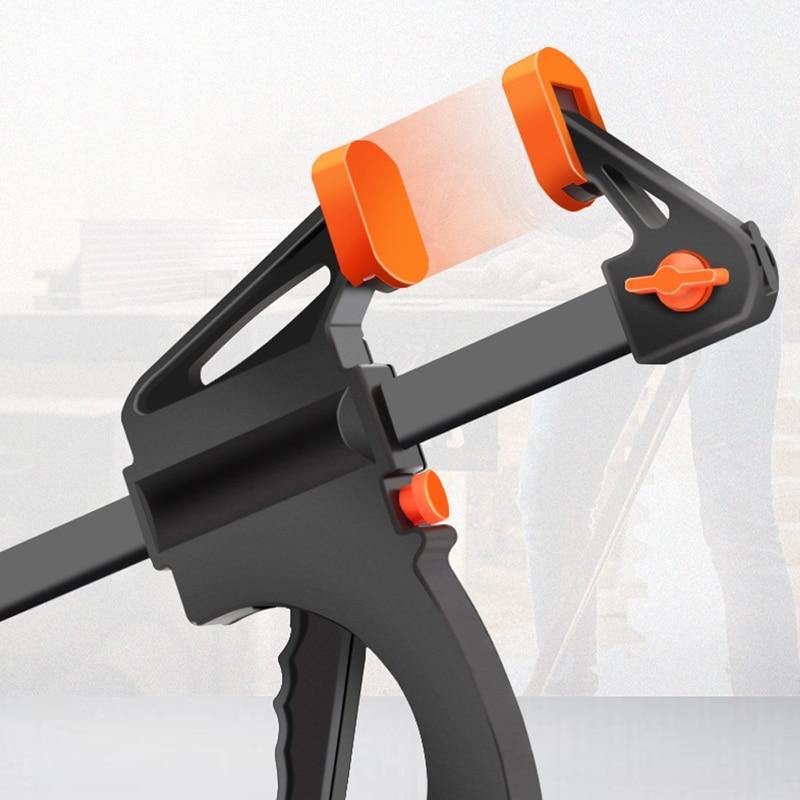20 pieces 4 inch clip quick ratchet release speed squeeze woodworking work beam F-clamp clip kit spacer gadget tools DIY hand tool