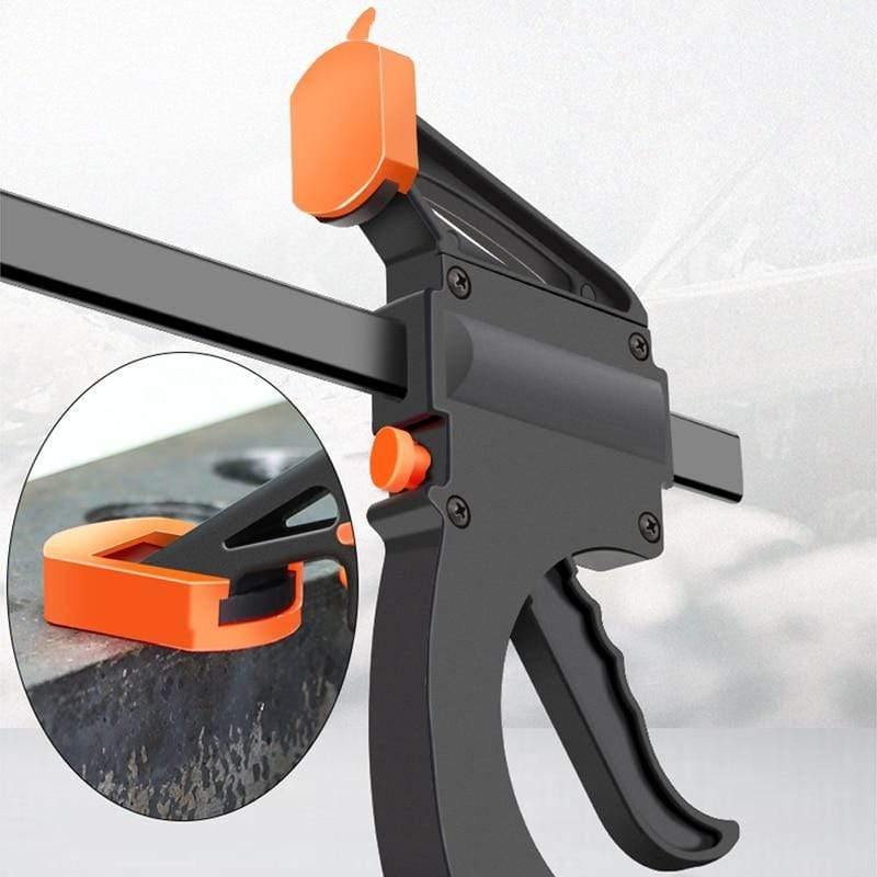20 pieces 4 inch clip quick ratchet release speed squeeze woodworking work beam F-clamp clip kit spacer gadget tools DIY hand tool