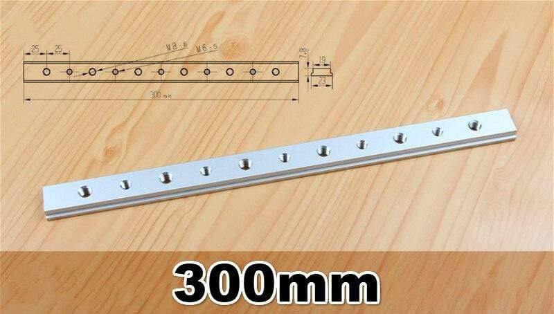 Aluminium T-slot rail M6 M8 sliding plate for T-slot T-rail miter track fixing slot woodworking tool router table tools