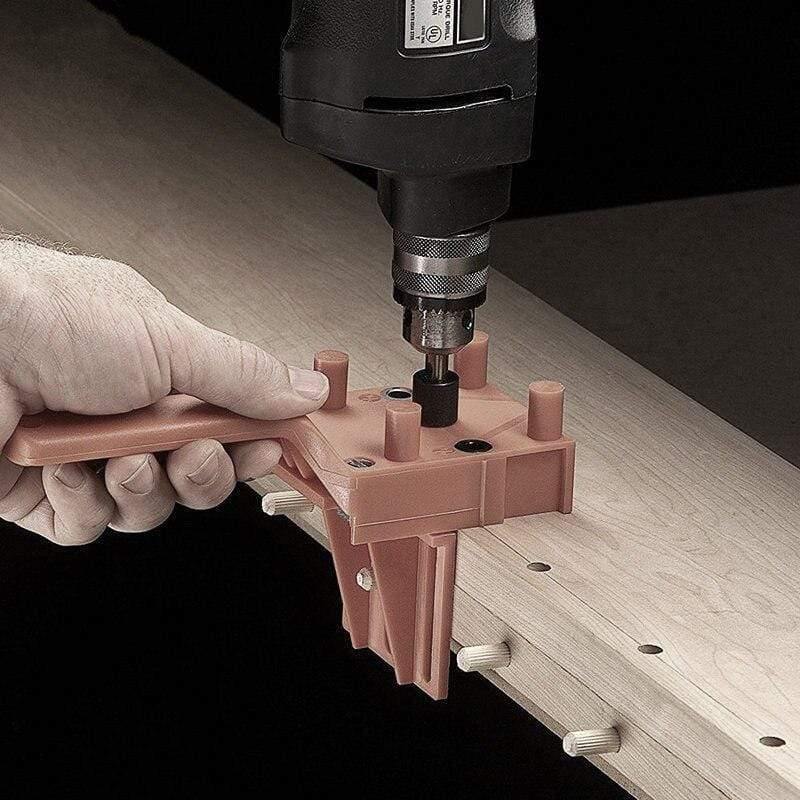 41 pieces/set drilling guide kit dowel drill set jig 6mm 8mm 10mm E,L,T connection pins dowel jig hole saw tools
