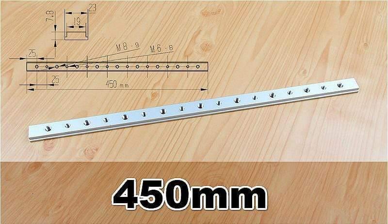 Aluminium T-slot rail M6 M8 sliding plate for T-slot T-rail miter track fixing slot woodworking tool router table tools