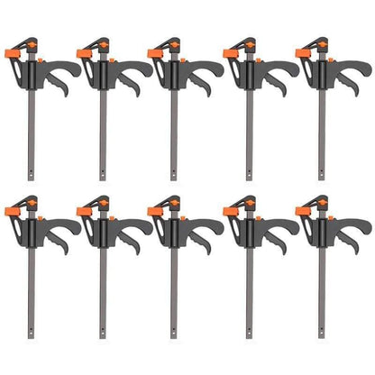 20 pieces 4 inch clip quick ratchet release speed squeeze woodworking work beam F-clamp clip kit spacer gadget tools DIY hand tool