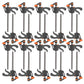 20 pieces 4 inch clip quick ratchet release speed squeeze woodworking work beam F-clamp clip kit spacer gadget tools DIY hand tool