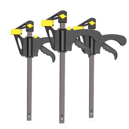 AI-ROAD 2/3/4/5/8Pcs New Woodworking Clamp Bar F Clip 4 Inch Hard Grip Quick Ratchet Woodworking DIY Tool Carpenter Set