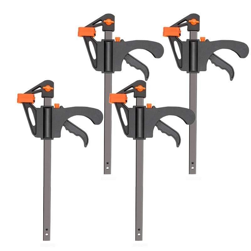 20 pieces 4 inch clip quick ratchet release speed squeeze woodworking work beam F-clamp clip kit spacer gadget tools DIY hand tool