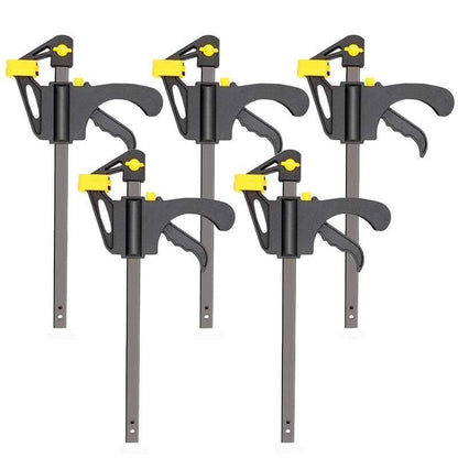 AI-ROAD 2/3/4/5/8Pcs New Woodworking Clamp Bar F Clip 4 Inch Hard Grip Quick Ratchet Woodworking DIY Tool Carpenter Set