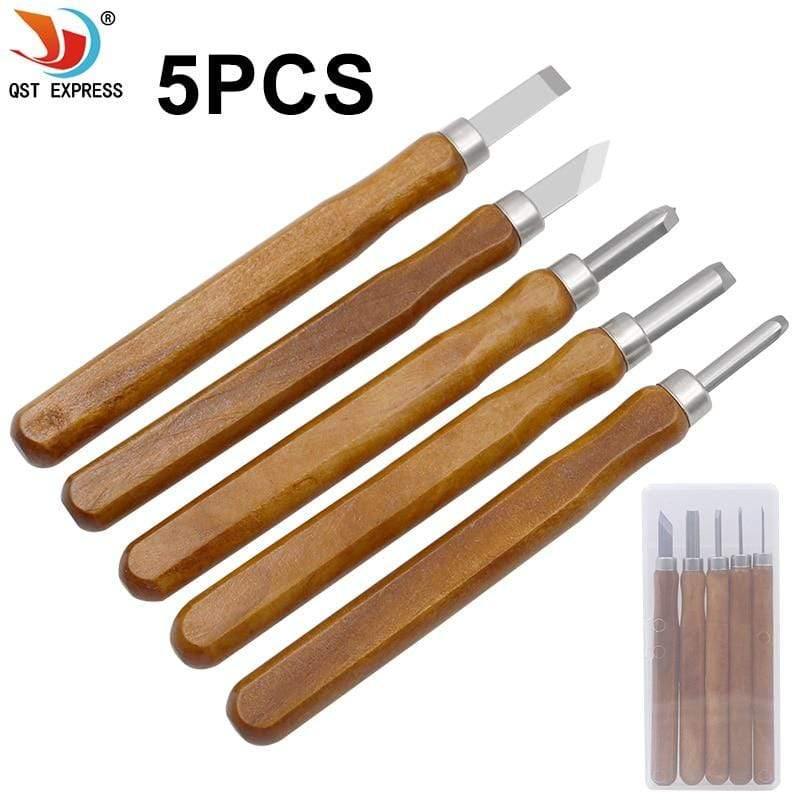 5 pieces/lot wood carving chisel knives for basic woodcut DIY tools and detailed woodwork chisels hand tools