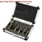 Multi-sizes HSS steel titanium step drill bits 3-12/4-12/4-20/4-32mm step cone cutting tools steel wood metal drilling