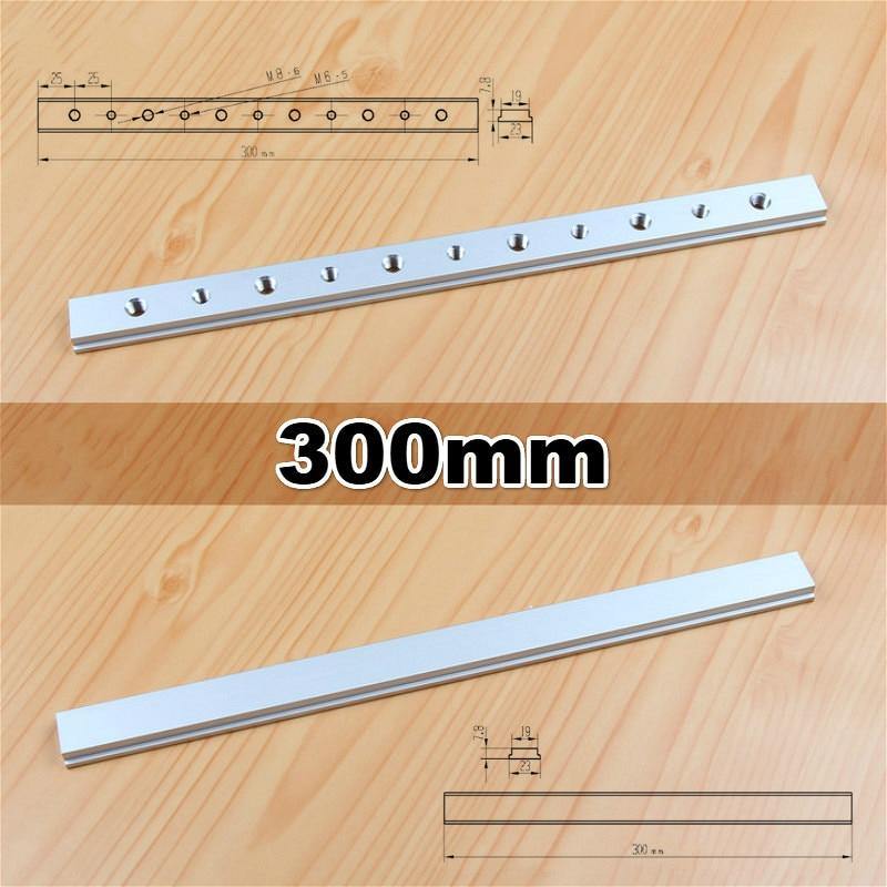 Aluminium T-slot rail M6 M8 sliding plate for T-slot T-rail miter track fixing slot woodworking tool router table tools