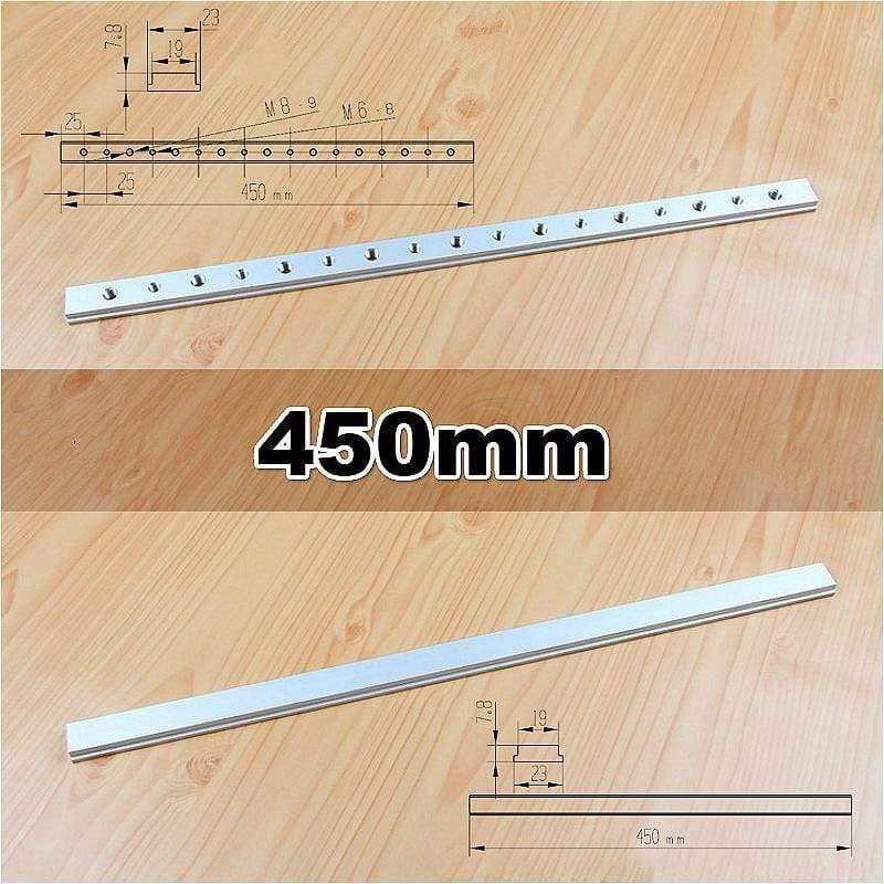Aluminium T-slot rail M6 M8 sliding plate for T-slot T-rail miter track fixing slot woodworking tool router table tools