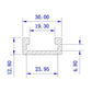 Blue 300-1000mm T-Slot T-Slot Miter Cutter Device Slot 30x12.8mm for Table Saw Router Table Wood Tool New