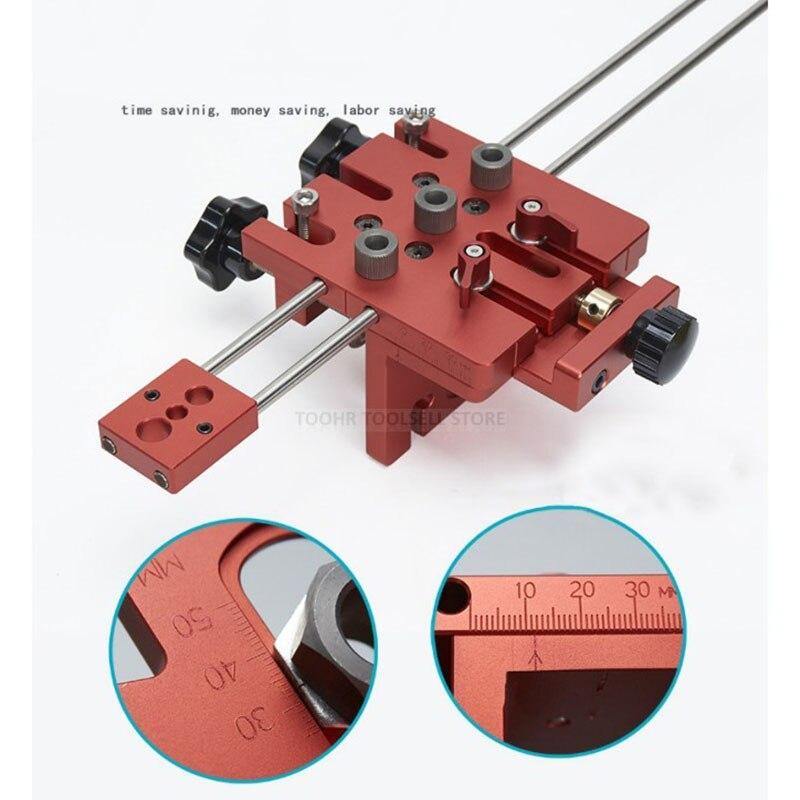 Doweling Jig Holzverarbeitung 3 In 1 Loch Bohrer Punch Positionierer Führungsortungsgerät Für Möbel Schnelle Verbindung Holzverarbeitung DIY Werkzeuge
