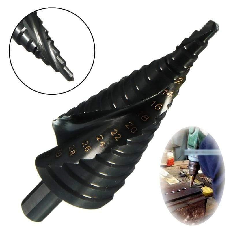 Multi-sizes HSS steel titanium step drill bits 3-12/4-12/4-20/4-32mm step cone cutting tools steel wood metal drilling