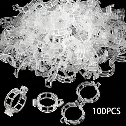 10/100Stk, Kunststoff Stand Pflanzenstand Clip Gartenclip, Tomaten Trauben Clip, Tomaten Stand Clip, Trauben Gemüse Tomaten wachsen aufrecht, um Pflanzen gesünder zu machen