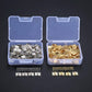 100 Stück 8*10mm Messing Schranktür Gepäck Mini Scharnier Schrank Tür Dekorative Scharniere Für Schmuck Holz Box +Nagel+Aufbewahrungsbox