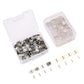 100 Stück 8*10mm Messing Schranktür Gepäck Mini Scharnier Schrank Tür Dekorative Scharniere Für Schmuck Holz Box +Nagel+Aufbewahrungsbox