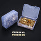 100 Stück 8*10mm Messing Schranktür Gepäck Mini Scharnier Schrank Tür Dekorative Scharniere Für Schmuck Holz Box +Nagel+Aufbewahrungsbox