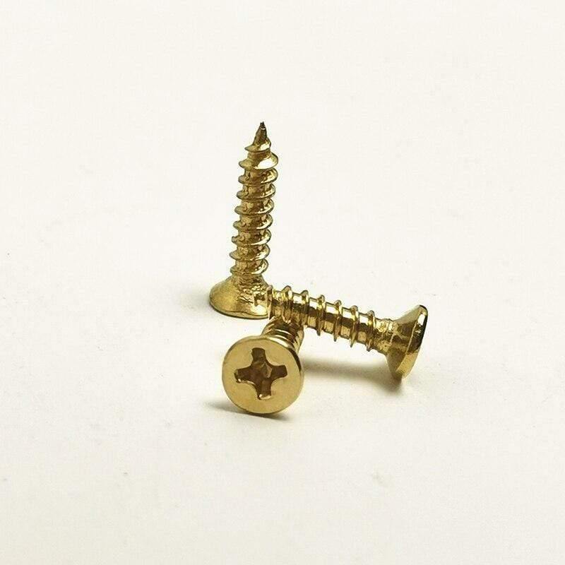 100Stück/Packung M2 M3 M2.5 Schrauben Bronze / Silber / Gold Farbe Philips Kopf Passend für Scharniere selbstschneidende Schrauben Möbelzubehör