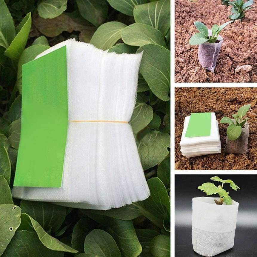 100 Stück Kinderzimmer Töpfe Samenanzucht Taschen Vliesstoffe Gartenbedarf jardin pocket aug 13