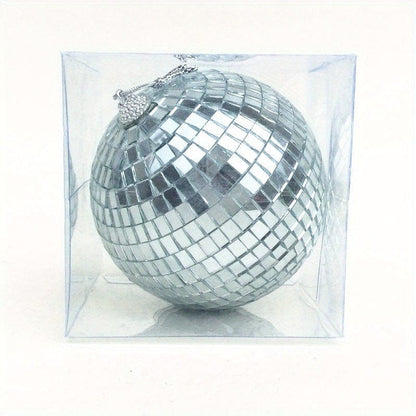 1 Stück, Glas Spiegelreflektierende Disco Ball Weihnachtsball Bar Fotografie Requisiten Hochzeit Backen Kuchen Dekoration Dekoration