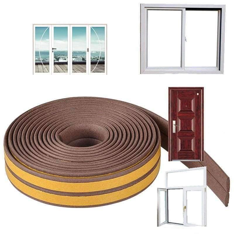 10M D/E/P Typ Self-Adhesive Sealing Strips Windproof Soundproof Window Door Seal Tape Anti-Collision Rubber Strips Tools