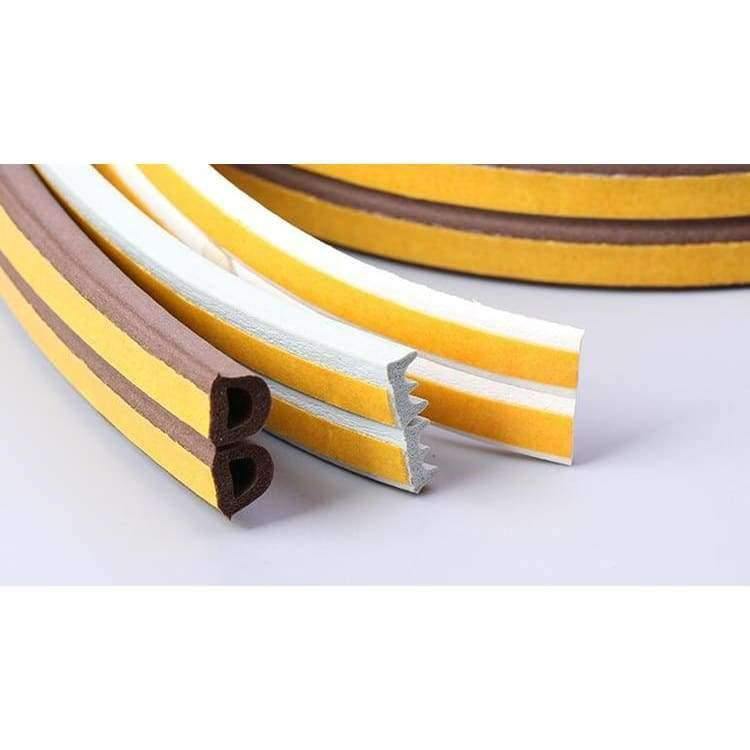 10M D/E/P Typ Self-Adhesive Sealing Strips Windproof Soundproof Window Door Seal Tape Anti-Collision Rubber Strips Tools
